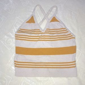70s Style Mustard crop top